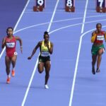 (PARIS2024) FRANCIA-PARIS-JUEGOS OLIMPICOS-ATLETISMO-100M-FEMENINO