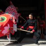 CHINA-HUANGSHAN-LINTERNA TRADICIONAL CON FORMA DE PEZ