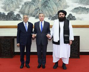 CHINA-BEIJING-WANG YI-AFGANISTAN-PAKISTAN-MINISTROS DE RELACIONES EXTERIORES-REUNION INFORMAL