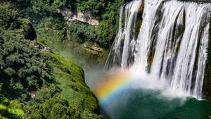 CHINA-GUIZHOU-ANSHUN-CASCADA DE HUANGGUOSHU-PAISAJE