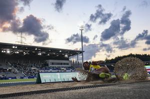 ALEMANIA-BOCHUM-RIN-RUHR 2025-JUEGOS MUNDIALES UNIVERSITARIOS DE LA FISU-ATLETISMO-SALTO DE LONGITUD