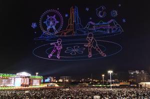 CHINA-HEILONGJIANG-HARBIN-PARQUE DEL MUNDO DE HIELO Y NIEVE-PRESENTACION DE DRONES