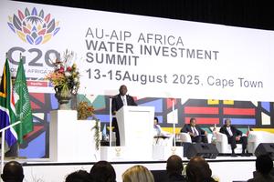 SUDAFRICA-CIUDAD DEL CABO-CUMBRE AFRICANA DE INVERSIONES EN AGUA