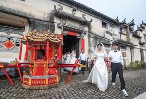 CHINA-ZHEJIANG-ZHUJI-FESTIVAL QIXI-ACTIVIDAD CULTURAL