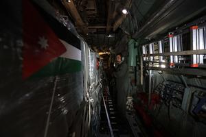 JORDANIA-AYUDA HUMANITARIA-GAZA-LANZAMIENTOS AEREOS CONJUNTOS