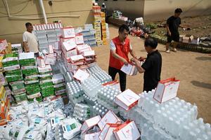 CHINA-HEBEI-XINGLONG-FUERTES LLUVIAS-OPERACIONES DE SOCORRO