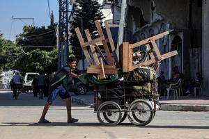 MEDIO ORIENTE-GAZA-PALESTINOS-DESPLAZAMIENTO