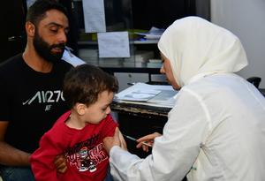 SIRIA-DAMASCO-SARAMPION-CAMPAÑA DE VACUNACION