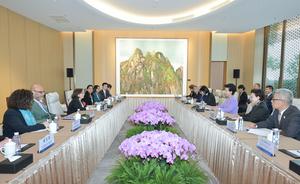 CHINA-BEIJING-SHEN YIQIN-SUBSECRETARIA GENERAL DE LA ONU-REUNION