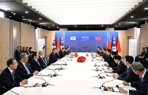 REPUBLICA DE COREA-GYEONGJU-CHINA-XI JINPING-LEE JAE-MYUNG-CONVERSACIONES