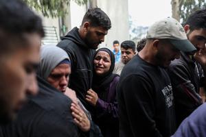 MEDIO ORIENTE-CIUDAD DE GAZA-ATAQUE AEREO ISRAELI-DUELO