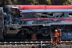 ESPAÑA-CORDOBA-ACCIDENTE DE TREN-SECUELAS