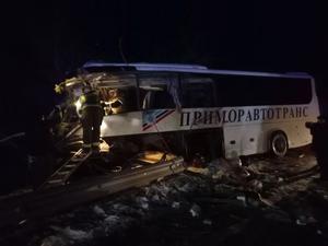 RUSIA-PRIMORSKY KRAI-ACCIDENTE DE AUTOBUS
