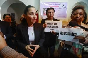 ECUADOR-QUITO-EXCANDIDATA PRESIDENCIAL-CONFERENCIA