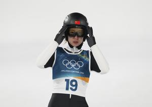 ITALIA-PREDAZZO-JUEGOS OLIMPICOS DE INVIERNO-SALTO DE ESQUI-TRAMPOLIN NORMAL INDIVIDUAL FEMENINO