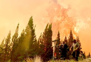 ARGENTINA-CHUBUT-INCENDIOS-SERIE