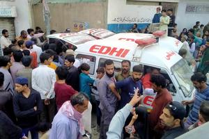 PAKISTAN-KARACHI-EXPLOSION DE GAS-NUMERO DE MUERTOS