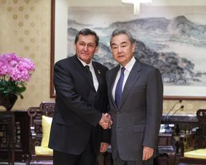 CHINA-BEIJING-WANG YI-MINISTRO DE RELACIONES EXTERIORES DE TURKMENISTAN-REUNION