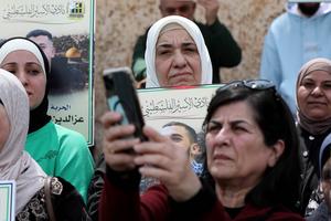 MEDIO ORIENTE-NAPLUSA-DIA DEL PRISIONERO-MANIFESTACION