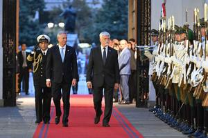 CHILE-SANTIAGO-REPUBLICA CHECA-VISITA