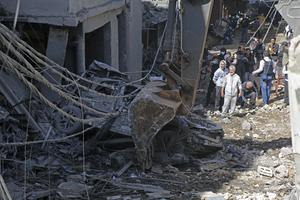 LIBANO-BEIRUT-ATAQUE AEREO-SECUELA