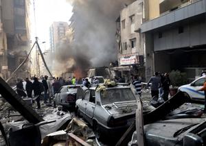 LIBANO-BEIRUT-ATAQUE AEREO-SECUELAS