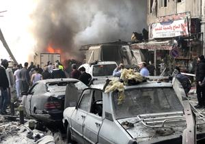 LIBANO-BEIRUT-ATAQUE AEREO-SECUELAS