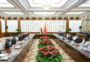 CHINA-BEIJING-HAN ZHENG-BRUNEI-PRINCIPE HEREDERO-CONVERSACIONES
