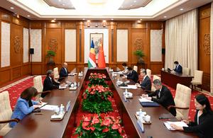 CHINA-BEIJING-WANG YI-SEYCHELLES-MINISTRO DE RELACIONES EXTERIORES-CONVERSACIONES