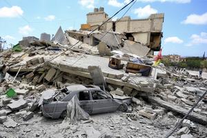 LIBANO-DEIR QANOUN EN NAHR-ATAQUES ISRAELIES-SECUELAS