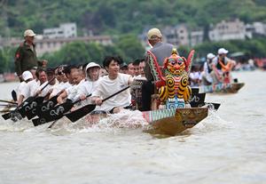 CHINA-FUJIAN-FUZHOU-CARRERAS DE BOTES DEL DRAGON