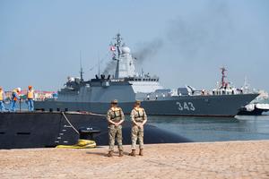 CHINA-SHANDONG-QINGDAO-EJERCICIO NAVAL CONJUNTO CHINA-RUSIA-MONTAJE COMPLETO