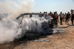 MEDIO ORIENTE-CIUDAD DE GAZA-ATAQUE AEREO