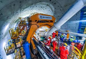 CHINA-ZHEJIANG-NINGBO-TUNEL SUBMARINO DE JINTANG-TUNELADORA DE ESCUDO-CUCHILLAS-REEMPLAZO