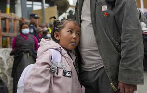 CHINA-XIZANG-XIGAZE-AVALANCHA DE LODO-EVACUACION