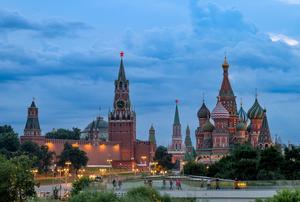 RUSIA-MOSCU-VISTA NOCTURNA