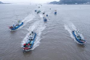 CHINA-ZHEJIANG-ZHOUSHAN-TEMPORADA DE PESCA