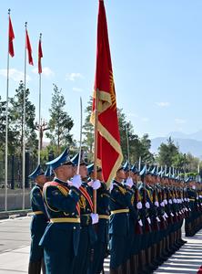 KIRGUISTAN-BISHKEK-CHINA-XI JINPING-CEREMONIA DE BIENVENIDA