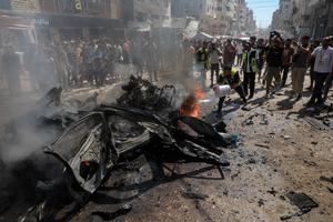 MEDIO ORIENTE-CIUDAD DE GAZA-ATAQUES AEREOS